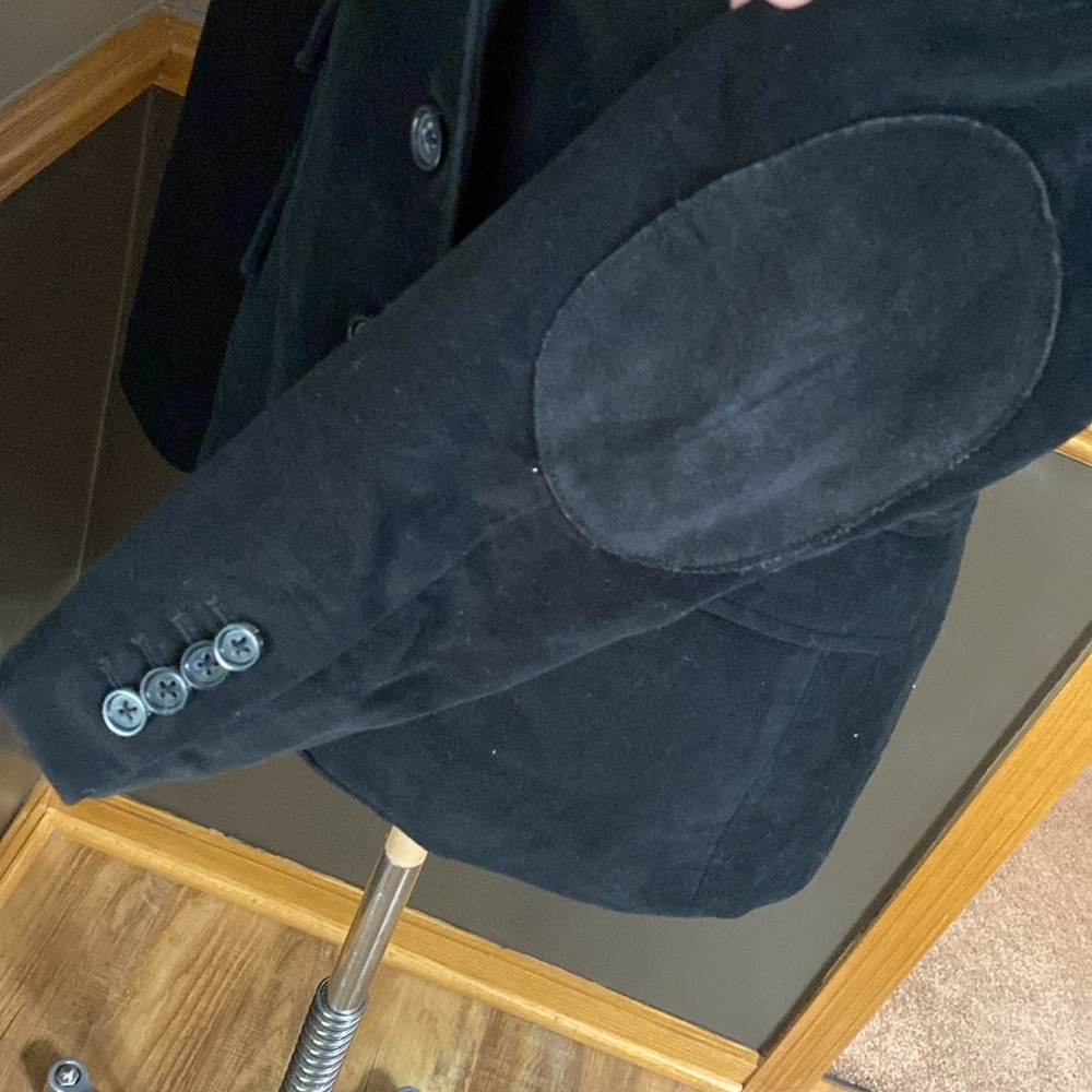 Banana Republic black velour blazer jacket size 6 - Picture 9 of 11
